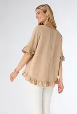 Carley Flowy Top with Ruffle