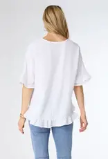 Carley Flowy Top with Ruffle