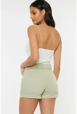 KANCAN HIGH RISE BELT DETAIL COLOR SHORT