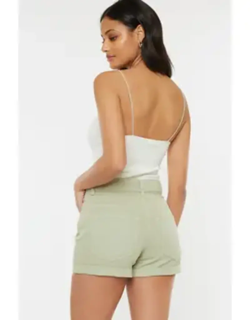 KANCAN HIGH RISE BELT DETAIL COLOR SHORT