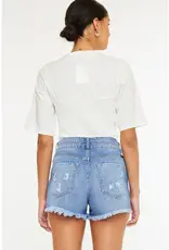 KanCan High Rise Mom Denim Short