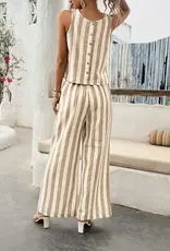 Striped Top and Pant Set