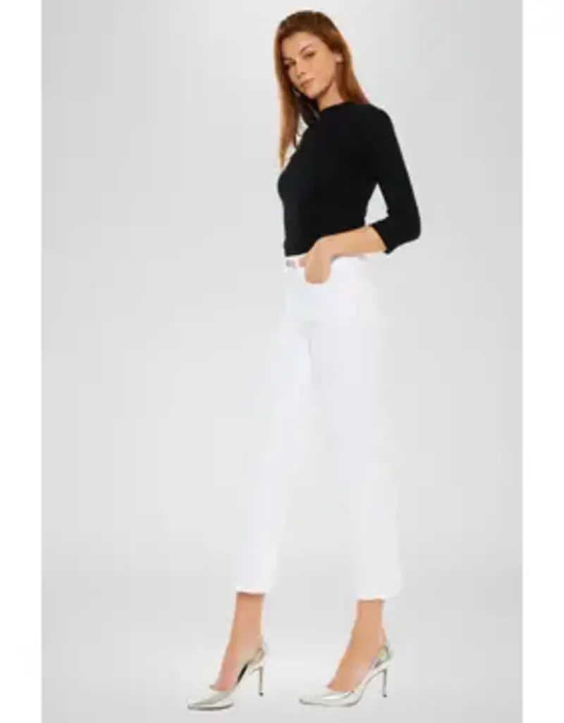 KanCan High Rise Cropped Straight Jeans