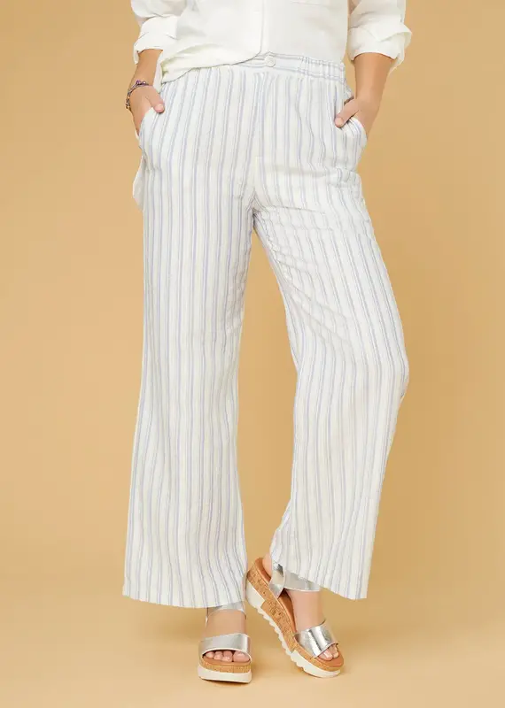 Fallon Wide Leg Striped Pant