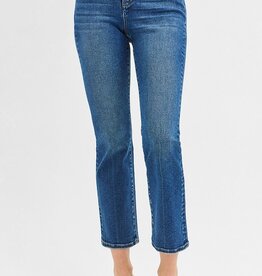 Tummy Control High Rise Crop Straight Jeans