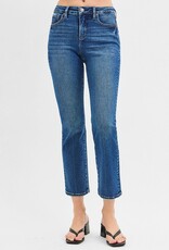 Plus Tummy Control High Rise Crop Straight Jeans