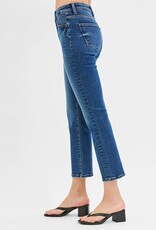 Plus Tummy Control High Rise Crop Straight Jeans