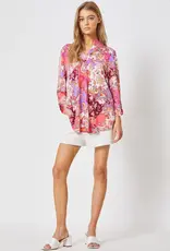 Paisley 3/4 Sleeve Lizzy Wrinkle Free Top