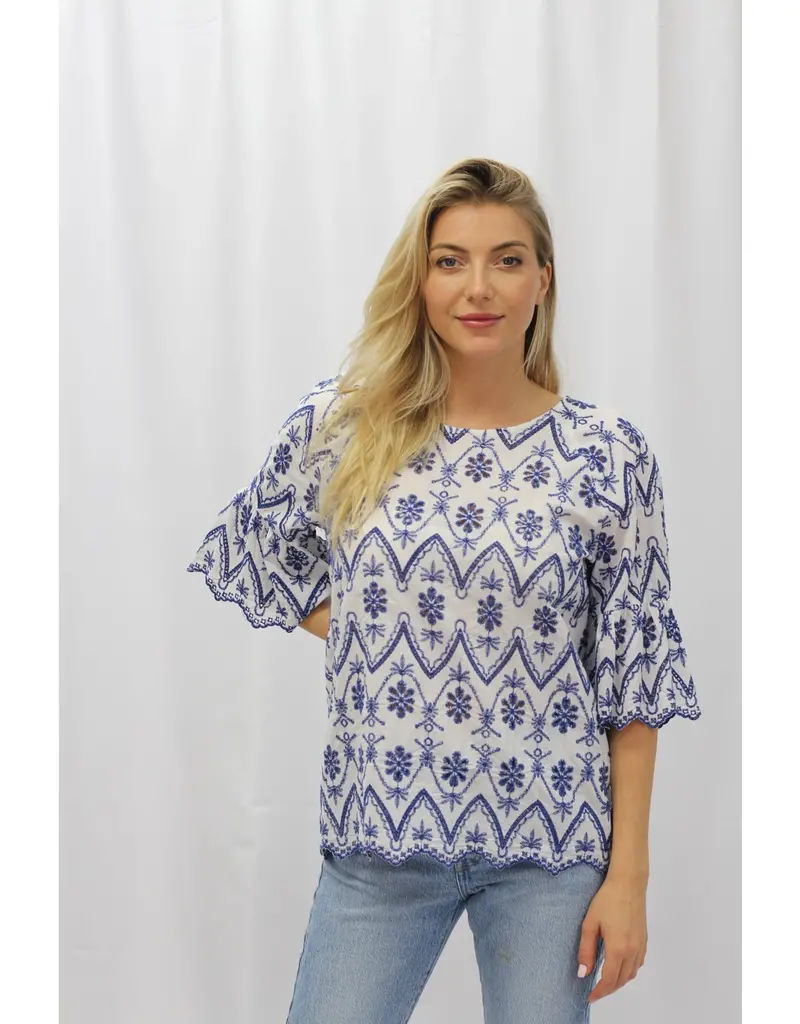 All Over Embroidered Top