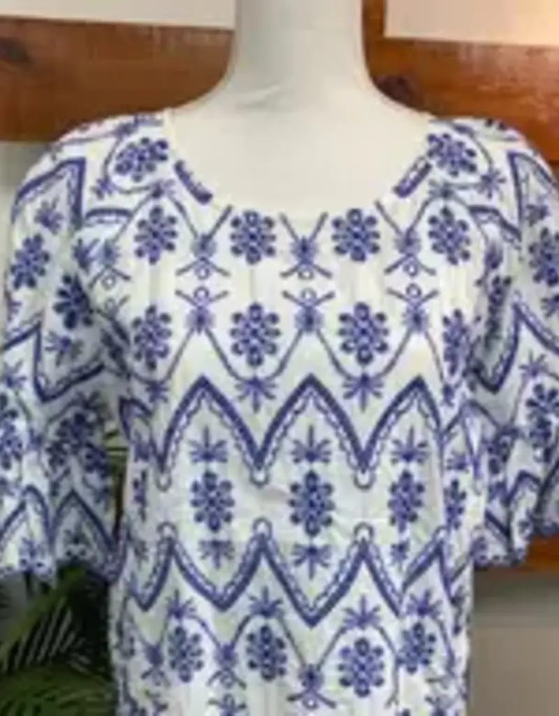All Over Embroidered Top