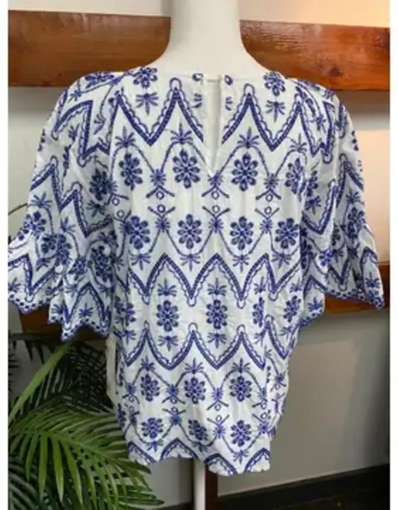 All Over Embroidered Top