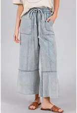 Mineral Washed Terry Knit Pant