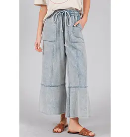 Mineral Washed Terry Knit Pant