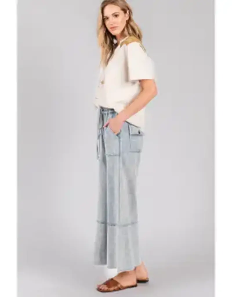 Mineral Washed Terry Knit Pant