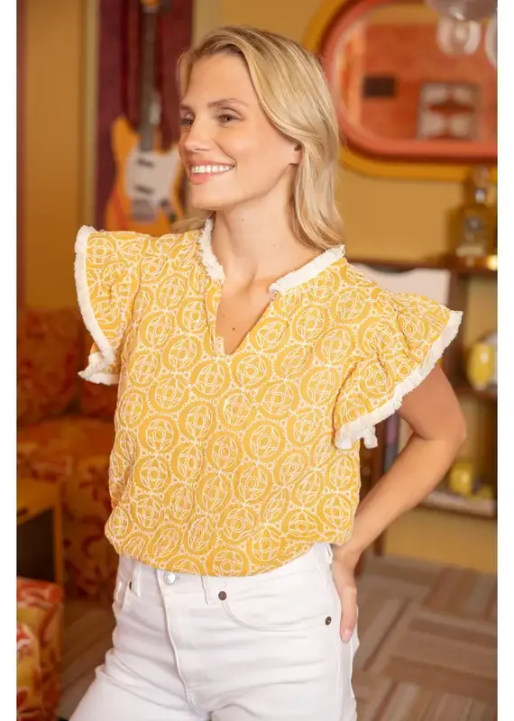 Kaleidescope Design with Fringe Top