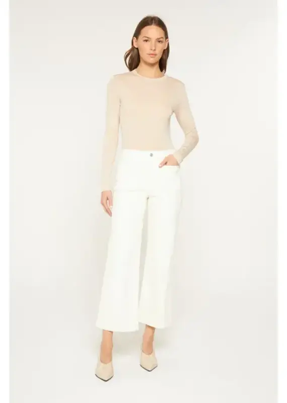 Cropped Wide Leg With Front Pocket