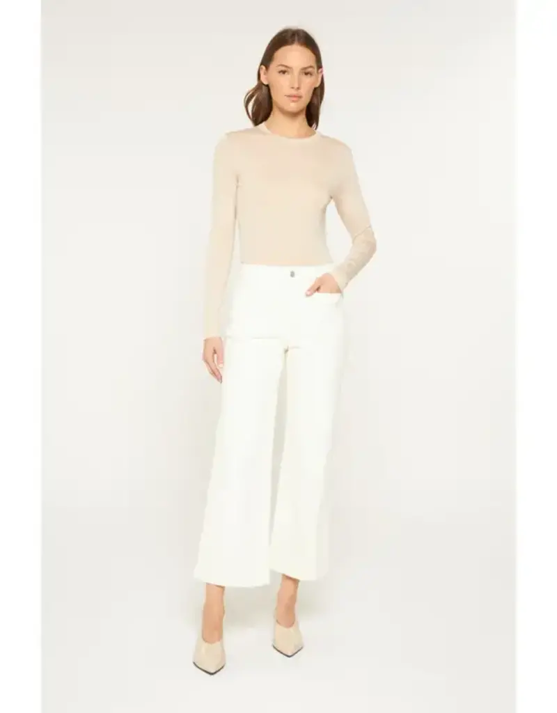 Cropped Wide Leg With Front Pocket