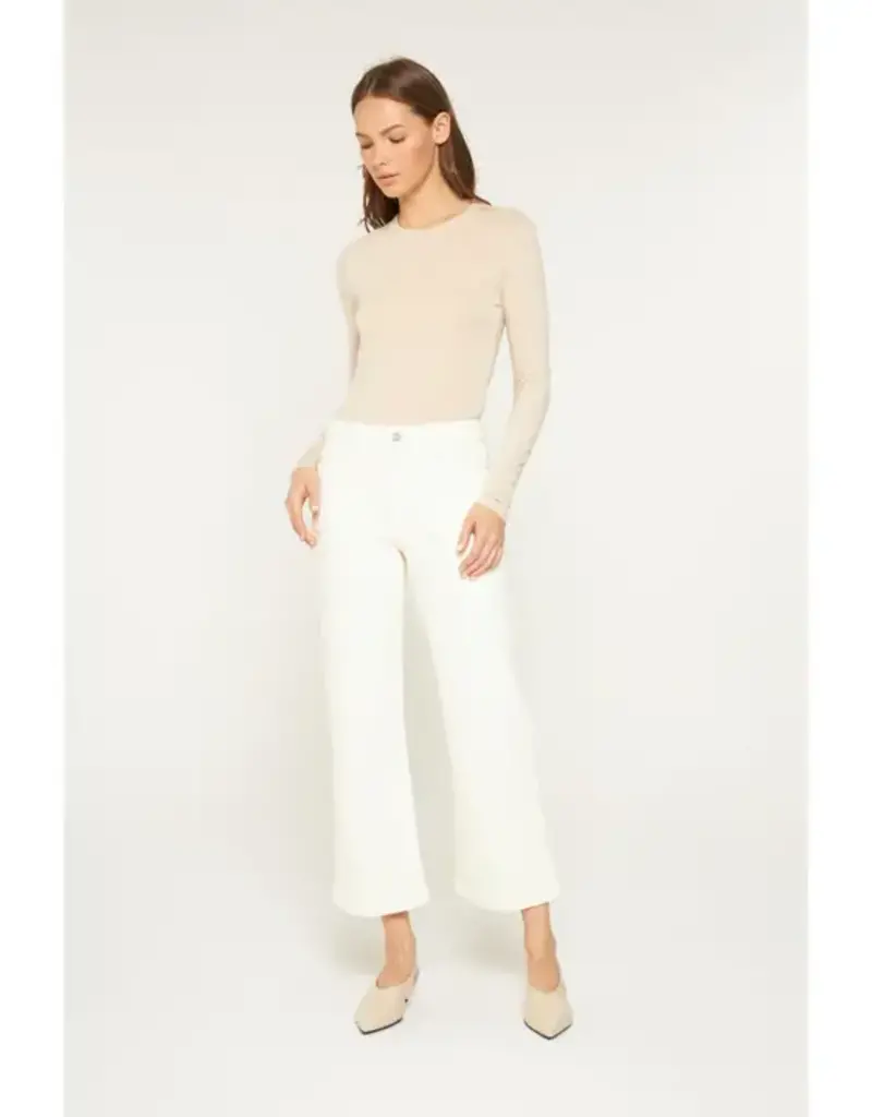 Cropped Wide Leg With Front Pocket