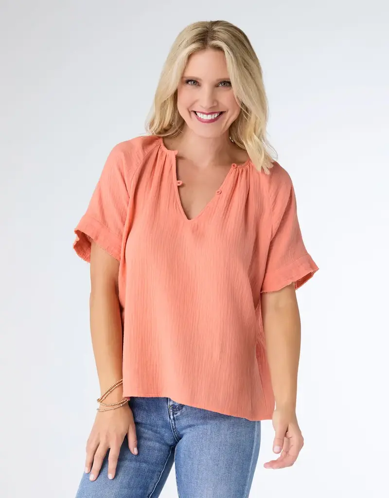 Elayna Gauze Top