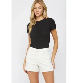 Fold Over High Rise Shorts