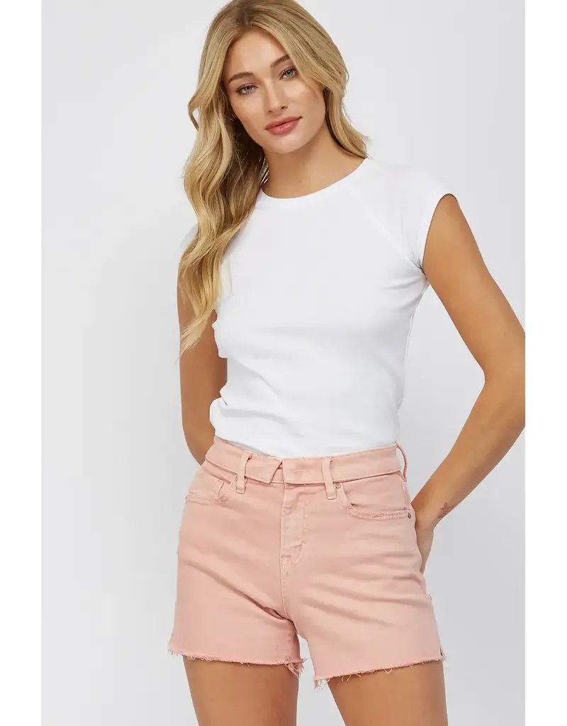 Fold Over High Rise Shorts