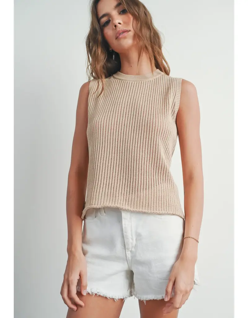 Rib-Knit Sweater Vest