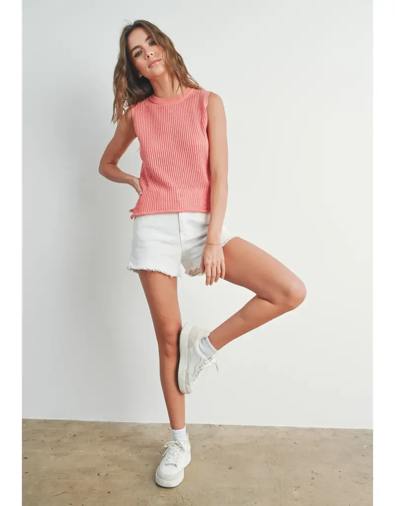 Rib-Knit Sweater Vest