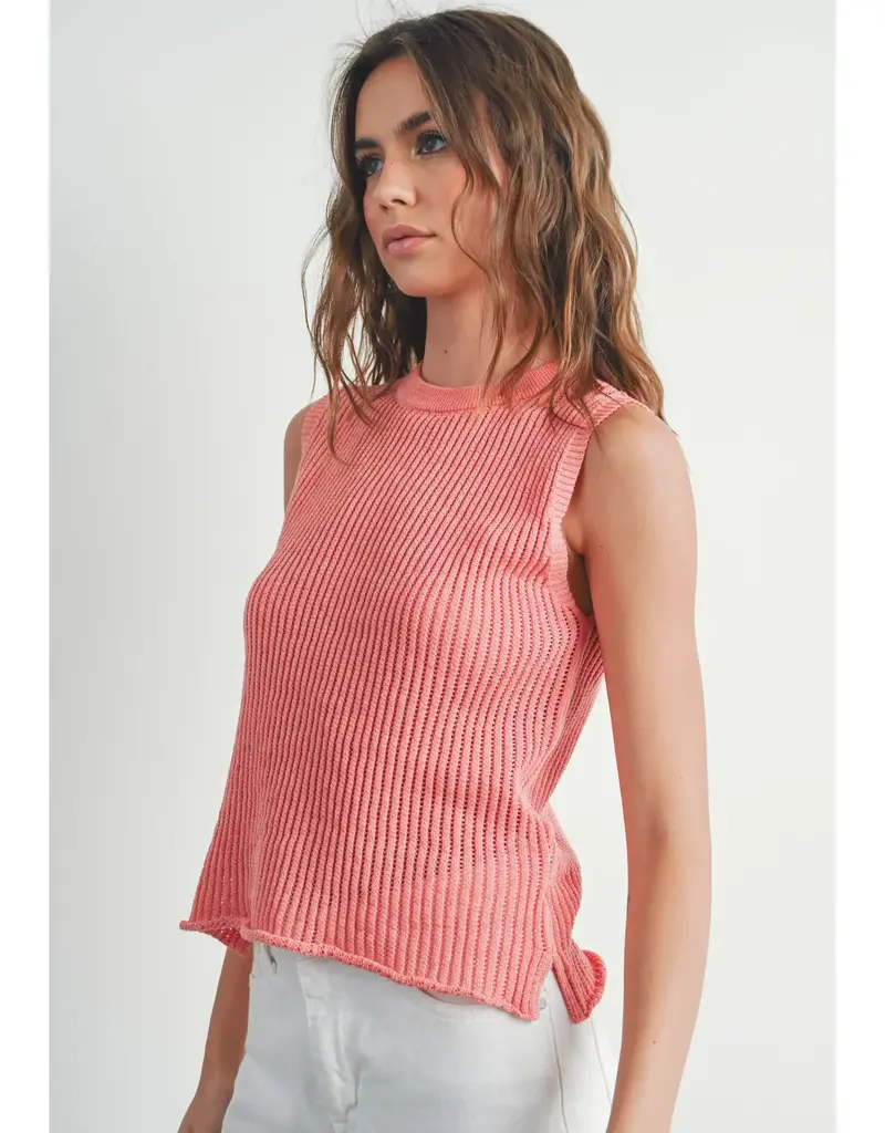 Rib-Knit Sweater Vest