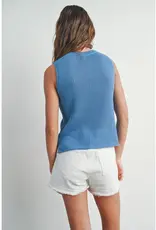 Rib-Knit Sweater Vest