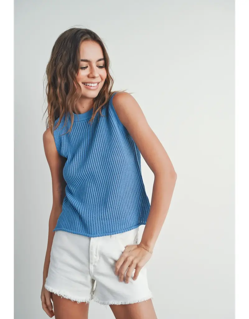 Rib-Knit Sweater Vest