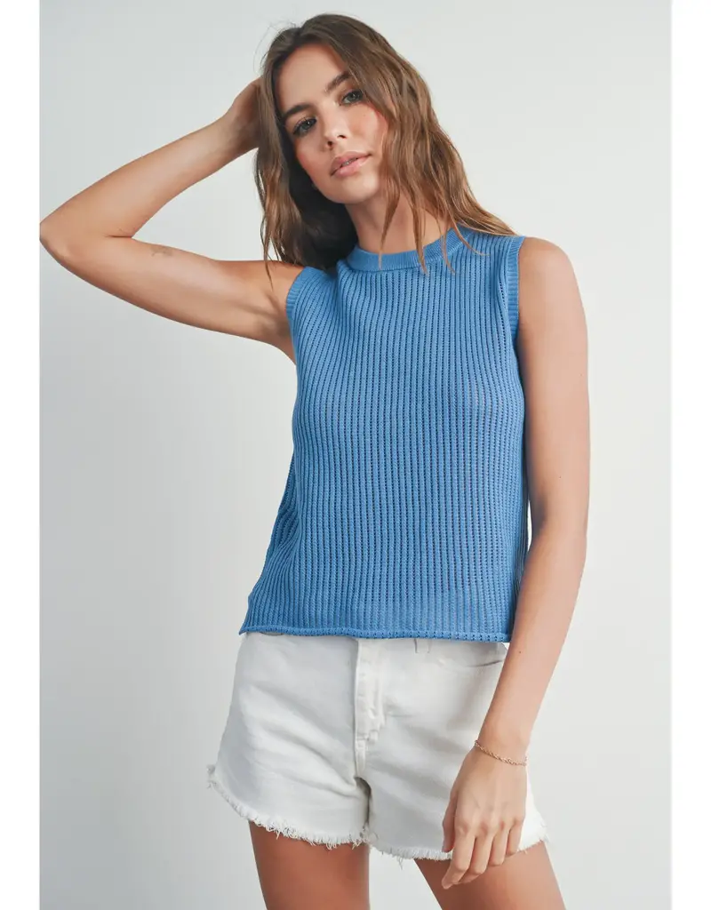 Rib-Knit Sweater Vest
