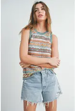 Geo Pattern Knit Top