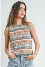 Geo Pattern Knit Top