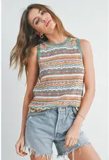 Geo Pattern Knit Top