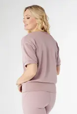 Hilarie V-Neck Short Sleeve Top