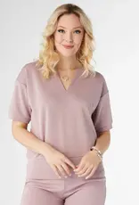 Hilarie V-Neck Short Sleeve Top