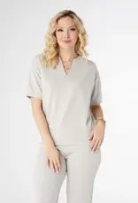 Hilarie V-Neck Short Sleeve Top