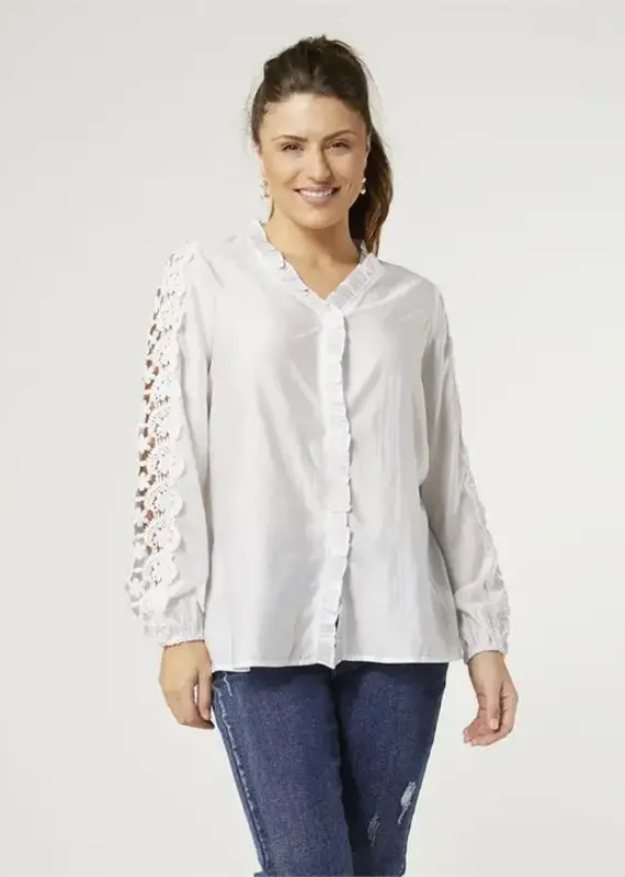 Kiana Top with Crochet Detail