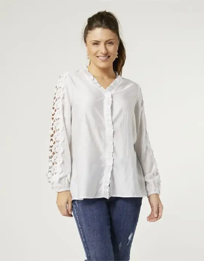 Kiana Top with Crochet Detail