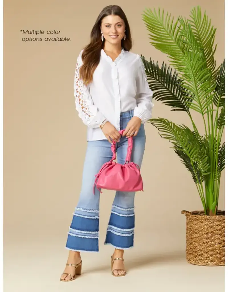 Kiana Top with Crochet Detail