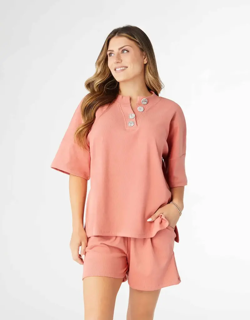 Weekend Brushed Ribbed Pocket Short