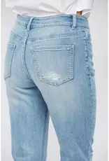 Mid Rise Cigarette Crop Jean