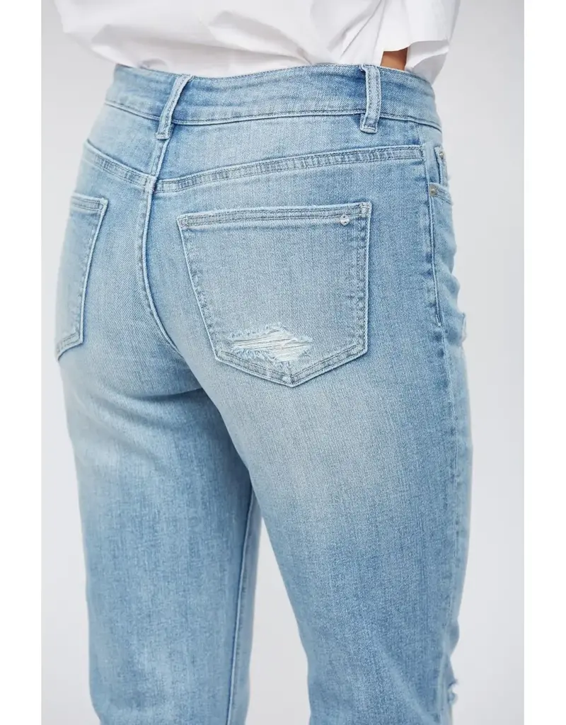 Mid Rise Cigarette Crop Jean
