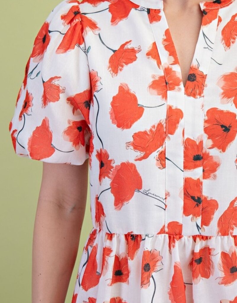 Floral Tiered Dress