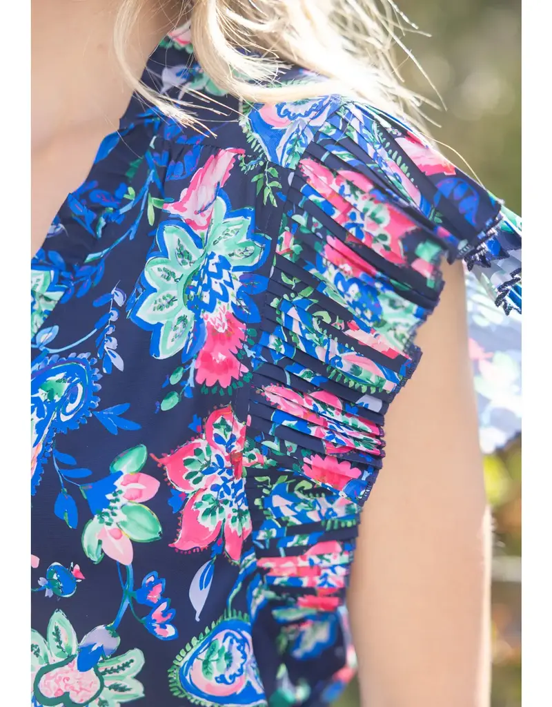 Paisley and Floral Woven Top