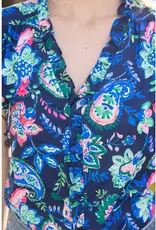 Paisley and Floral Woven Top