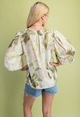Lily Floral V-Neck Top