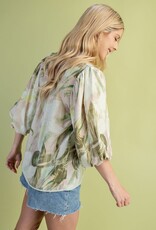 Lily Floral V-Neck Top