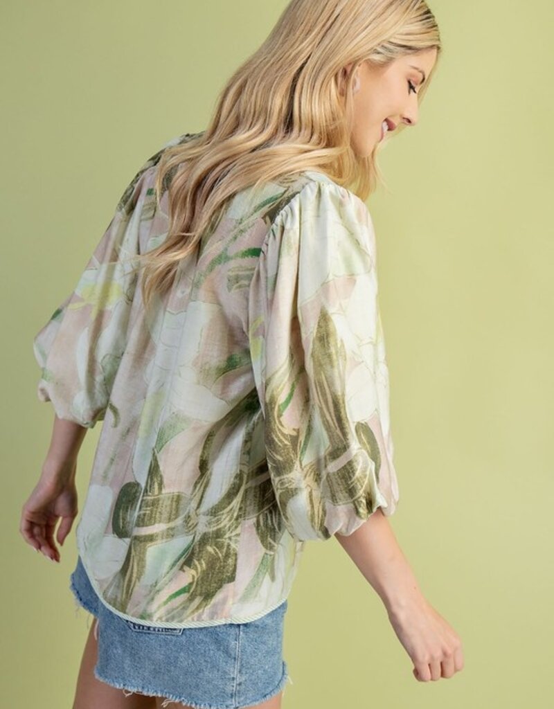 Lily Floral V-Neck Top