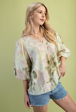 Lily Floral V-Neck Top